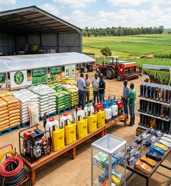 agricultural equipment and input supply cover